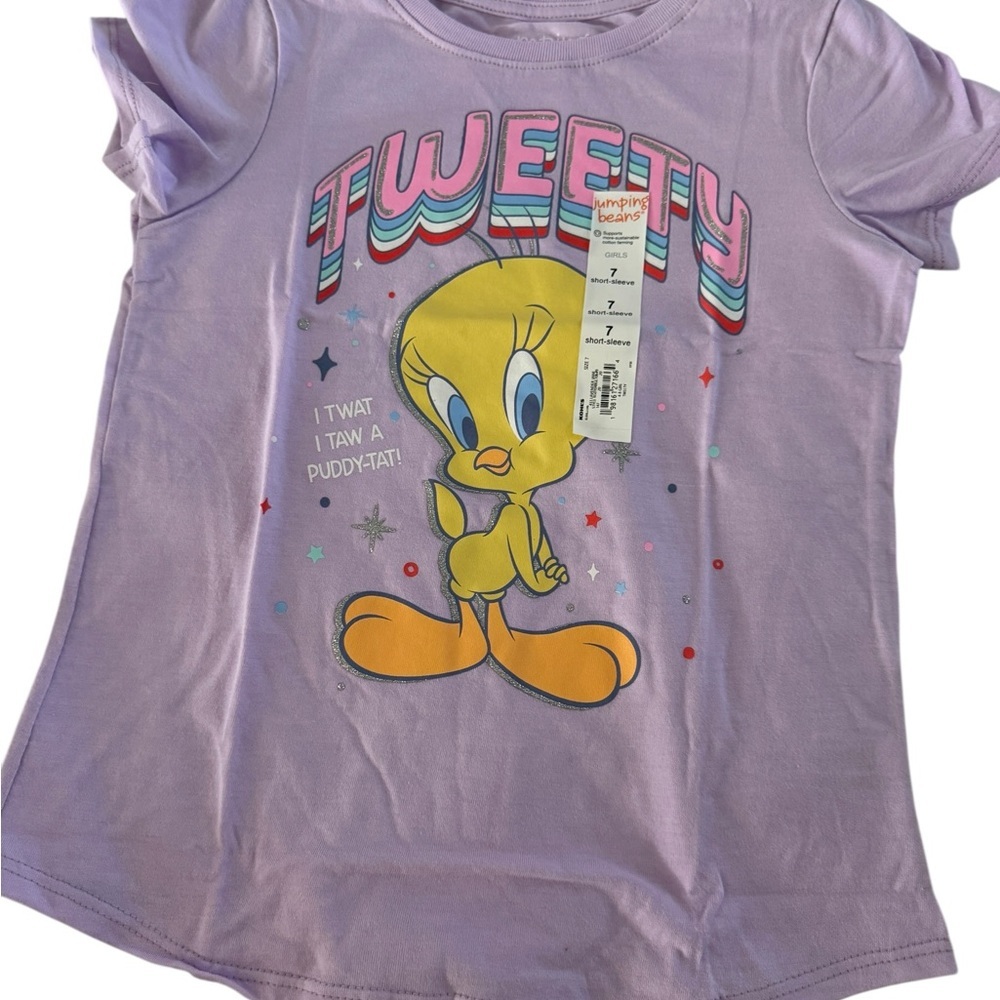 Warner Bros. Tweety Purple Kids T-Shirt